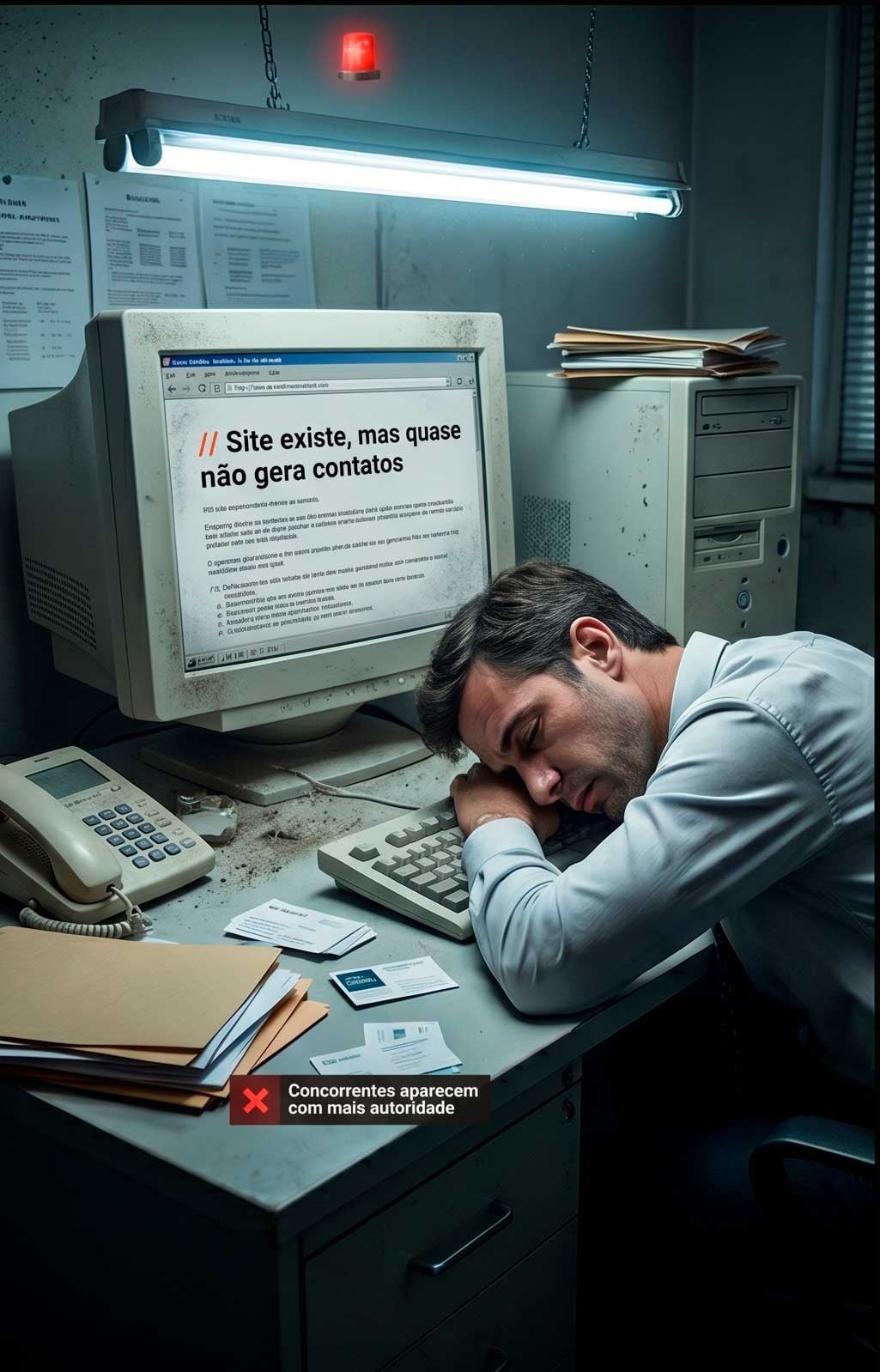 Empresa invisível nas buscas — situação antes da Triplo